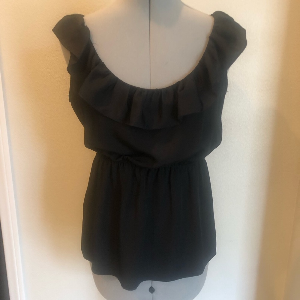 Black tank blouse